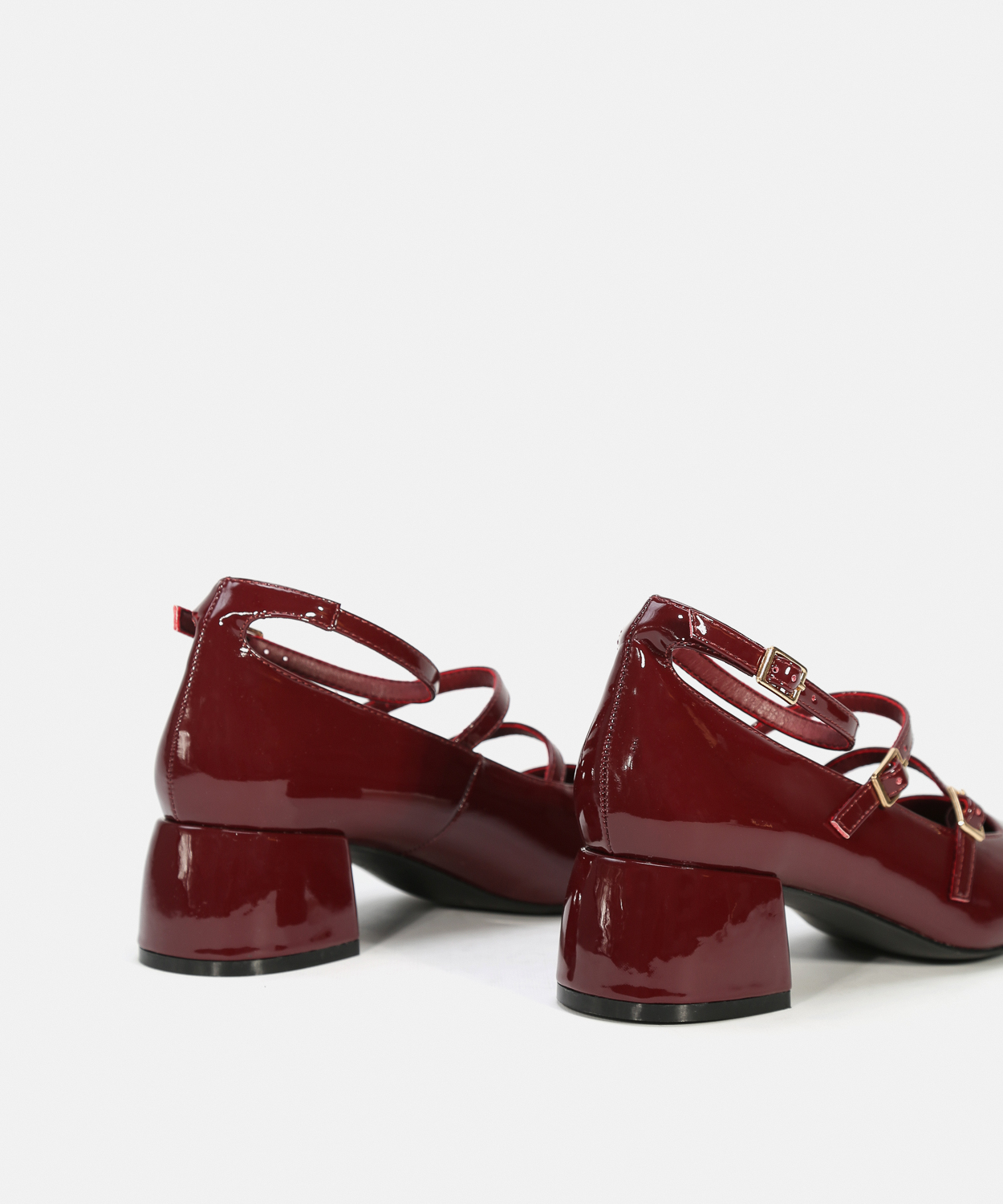 Zapatos tac&oacute;n doble hebilla image number null